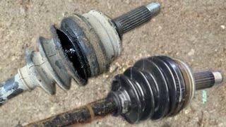 How To Restoration Drive Shaft amp CV Joint Inner End Outer Boots Change [upl. by Blalock985]