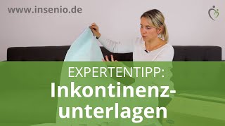 Inkontinenzunterlagen  Produkttipps und Expertentipps von Nora Krankenschwester [upl. by Tj]