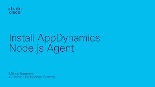 Install AppDynamics Nodejs Agent [upl. by Comptom]