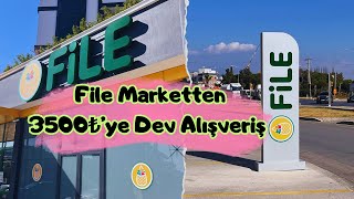 3500₺’ye Dev File Market Alışverişi 💰 [upl. by Juster257]