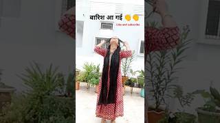 Aap ka hi intjar tha ♥️ barish song barish trending shortsfeed seemabhativlog [upl. by Karia]