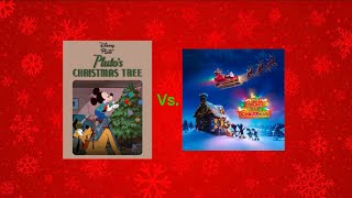 Pluto’s Christmas Tree Vs Mickey Saves Christmas [upl. by Hattie]