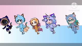 gacha life 2 onesies party with friends [upl. by Hermina]