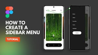 Create a Sidebar Menu in Figma  Tutorial figma sidbarmenu [upl. by Leanor]