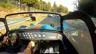 Caterham 485 Nürburgring Nordschleife Footwork Induction Sound amp Subtitles [upl. by Eshelman]