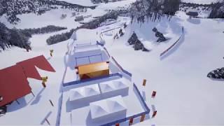 Amazing Preview of the 2018 Olympic SBX Course  FIS Snowboard [upl. by Weston]