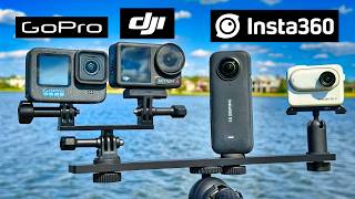 GoPro 12 vs DJI Action 4 vs Insta360 X3 vs GO 3 [upl. by Eisle]