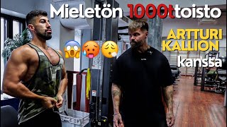 1000 toiston käsipumppi Artturi kallion kanssa 18😂😮‍💨🥵 [upl. by Kokoruda]