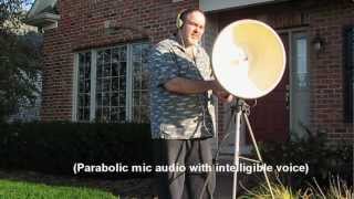 Vparanormal demonstrates how to build and test an 18quot parabolic microphone [upl. by Ahgiela]