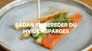 Sådan tilbereder du hvide asparges [upl. by Shaper]