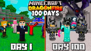 I Spent 100 Days in DRAGON FIRE Minecraft with Joshemve This is what happened [upl. by Lertram]