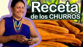 Como hacer los Churros paso a paso  Receta rica y fácil de hacer [upl. by Esimorp]