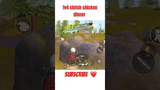 1v4 Clutch💥Chiken dinner👀sorts battlegroundsmobileindia [upl. by Abisha]