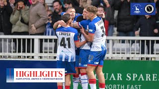 😍 LATE drama at the Suit Direct  Hartlepool United 31 Boreham Wood [upl. by Roderic]