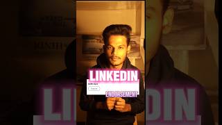 What is linkedin endorsement🤔 way to 10k subscribers linkedintutorial [upl. by Ariamo]