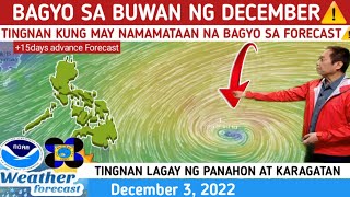 BAGYO NGAYONG BUWAN NG DECEMBER⚠️TINGNAN⚠️  WEATHER UPDATE TODAY DECEMBER 3 2022 [upl. by Alwin]