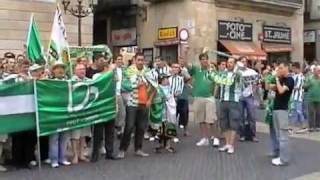 Manifestación 15J Yo voy Betis en Barcelona [upl. by Tattan]