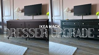 DIY CUSTOM DRESSER  IKEA HACK  The KOPPANG DRESSER gets a boujee upgrade [upl. by Atteuqahc]