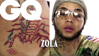 Zola révèle le secret de ses tatouages  Dont Touch My Tattoos  GQ [upl. by Kellina590]