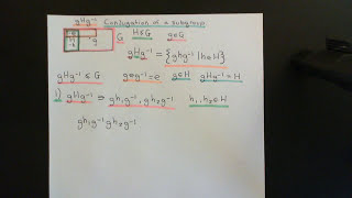 Conjugation of a Subgroup [upl. by Nnairak]