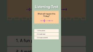 English Listening Test  Q1 [upl. by Rory]