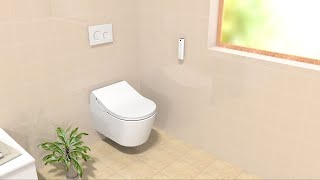 RPRX and SPSX WASHLET and WallHung Toilet Install Instructions [upl. by Krista261]