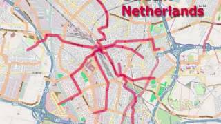 Bike Rides into the city of Utrecht Overview 33 [upl. by Veron]