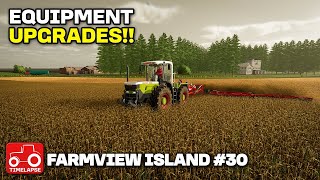 UPGRADING EQUIPMENT HARVESTING amp SOWING Farmview Island FS22 Timelapse Farming Simulator 22 Ep 30 [upl. by Stelu]