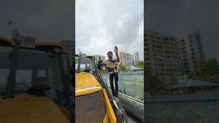 Big jeep car run on real jcb and after damaged shrots [upl. by Arhna]