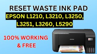 how to reset epson l3210 [upl. by Celeski]