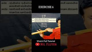 EXERCISE 6 flute music flutelessons shorts short shortvideo ytshorts youtubeshorts bansuri [upl. by Meil]