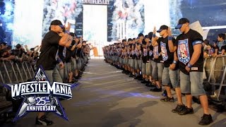 An army of John Cenas make their WrestleMania entrance WrestleMania 25 [upl. by Howlond]