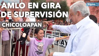 amlo supervisa programas del Bienestar en chicoloapan [upl. by Wesle985]