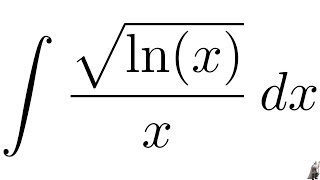 Integral sqrtlnxx [upl. by Farland]