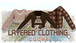 aesthetic layered clothing codes for bloxburg vintagey2k [upl. by Zanahs]