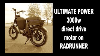 RADRUNNER 3000w Hub Motor Upgrade [upl. by Ahsinor]