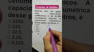 Unidades de Medidas mathproblem professordematematica braziliancity edutuber [upl. by Eulalia]