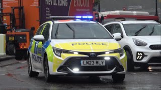 BRAND NEW Toyota Corolla seen responding through Lambeth Roundabout  MPS [upl. by Terces]