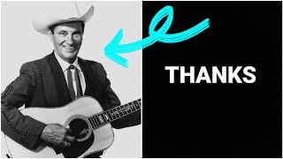 Thanks A Lot Ernest Tubb Cover [upl. by Eldoria]