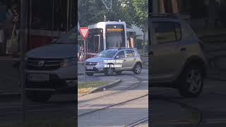 tram vs car [upl. by Mildrid]