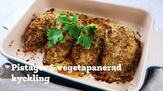 Pistage amp vegetapanerad kyckling i samarbete med Plivit trade [upl. by Oicnaneb]