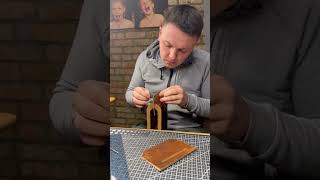 Step by Step Leather Wallets Making Process leathergoods leathercraft leather [upl. by Seraphim953]