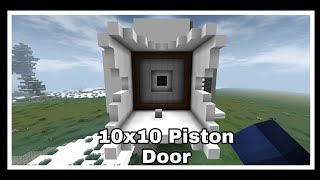 10x10 Piston Door in Mini Block Craft [upl. by Ssirk244]