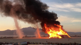 Burning Man Pyramids amp Dust Devils at Dawn [upl. by Mailiw]