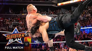 FULL MATCH  Brock Lesnar vs Roman Reigns  Universal Title Match SummerSlam 2018 [upl. by Elston583]