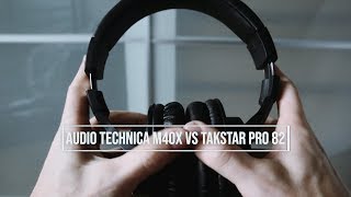 Comparativa Sonido Audio Technica M40X vs Takstar Pro 82 [upl. by Cottrell]