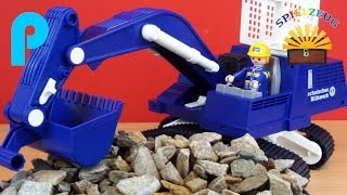 THW Raupenbagger 5093  Playmobil City Action Film Bagger Ketten Rettung [upl. by Blight]