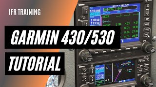 How to use the Garmin GNS 430 530 GPS  GNS 430530 Tutorial  IFR GPS [upl. by Russia]