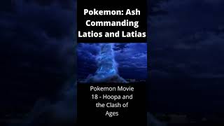 Pokemon Ash Commanding Latios and Latias  Pokemon Movie 18  Hoopa and the Clash of Ages [upl. by Wurtz110]