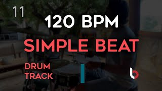 120 BPM Drum Beat  Simple Straight [upl. by Ab]